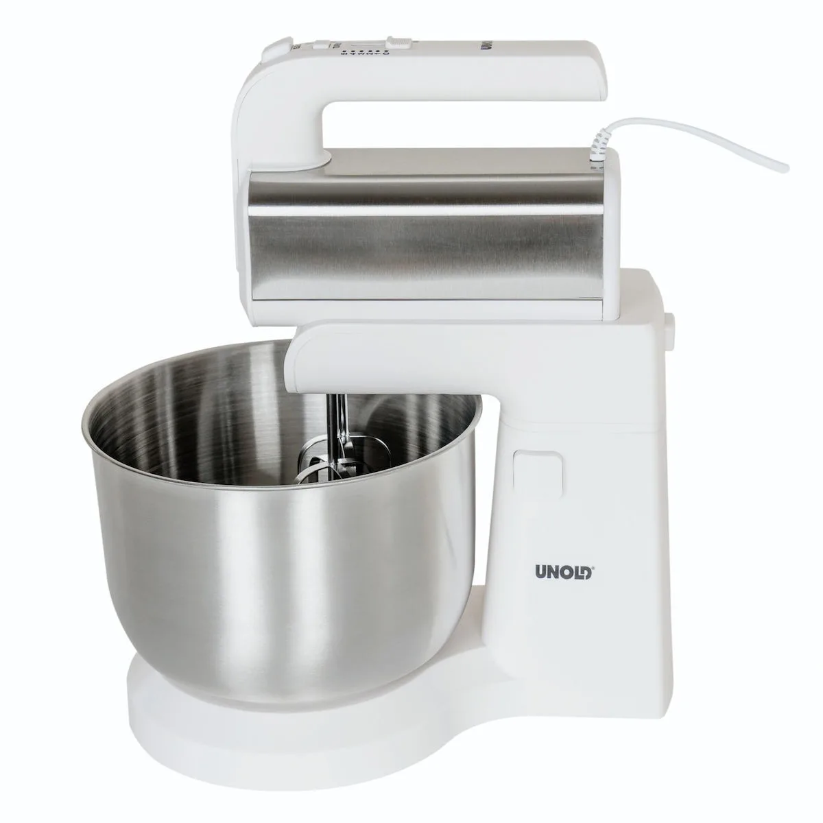 20250402145436_unold_hannah_78720_mixer_me_inox_kado_3_5lt_leyko_500w Unold Hannah 78720 Μίξερ με Inox Κάδο 3.5lt Λευκό 500W - Image 1