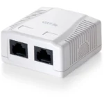Equip Διπλή Εξωτερική Πρίζα Δικτύου RJ45 Τύπου Cat6 σε Λευκό Χρώμα 235212