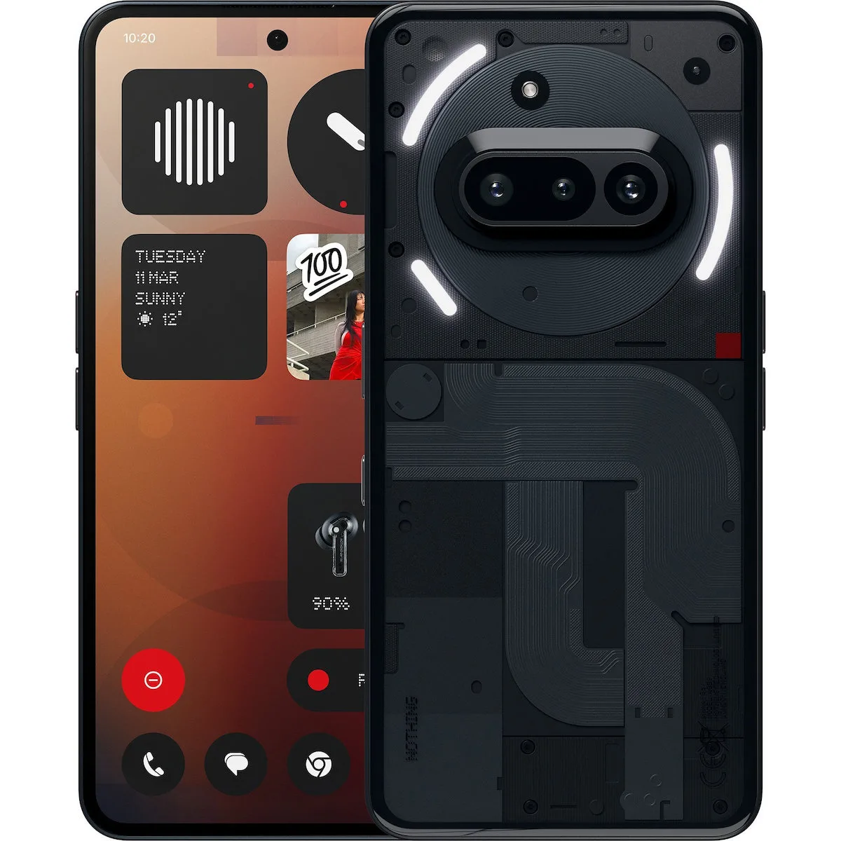 20250403112029_nothing_nothing_phone_3a_5g_dual_sim_8gb_128gb_mayro Nothing Phone (3a) 5G Dual SIM (8/128GB) Μαύρο - Image 1