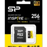 Silicon Power microSDXC 256GB Class 10 U3 V30 A1 UHS-I με αντάπτορα