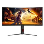 AOC CU34G4Z Ultrawide VA HDR Curved Monitor 34" QHD 3440x1440 240Hz με Χρόνο Απόκρισης 0.5ms GTG