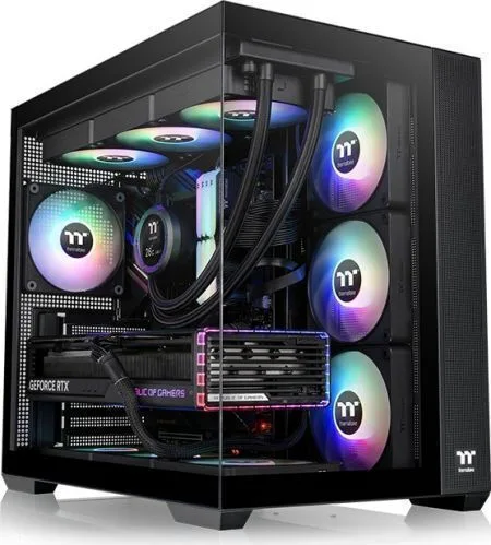 Thermaltake View 380 XL TG ARGB Gaming Midi Tower Κουτί Υπολογιστή με Πλαϊνό Παράθυρο Μαύρο - Image 1