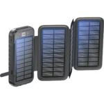 Boompods Neutron Ηλιακό Power Bank 16000mAh με 2 Θύρες USB-A Μαύρο