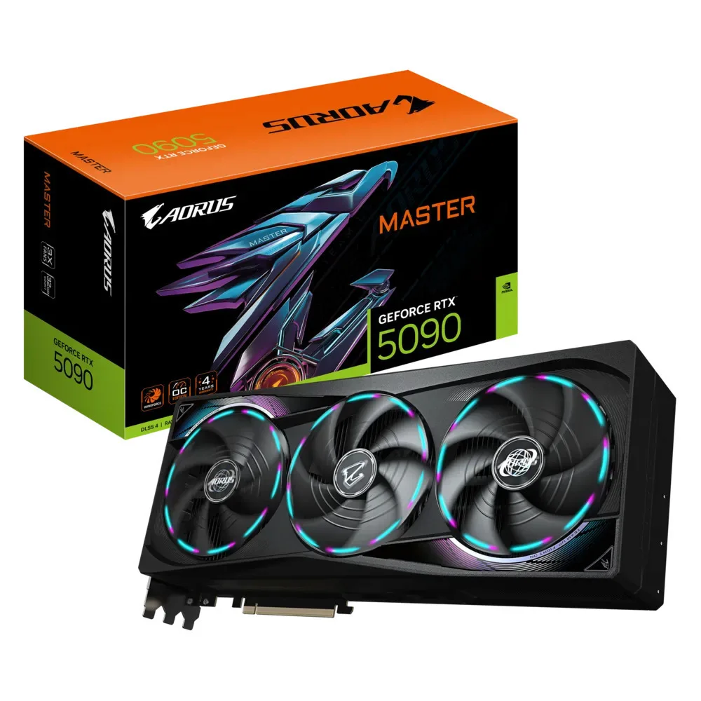 Gigabyte GeForce RTX 5090 32GB GDDR7 Aorus Master Κάρτα Γραφικών GV-N5090AORUS M-32GD - Image 1