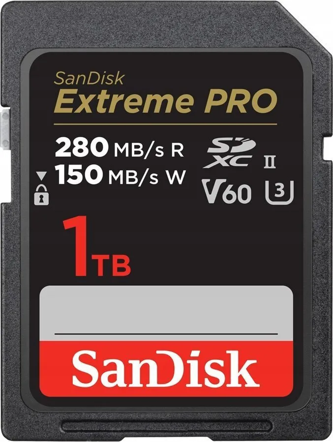Sandisk Extreme Pro SDXC 1.0TB Class 10 U3 V60 UHS-II με αντάπτορα - Image 1