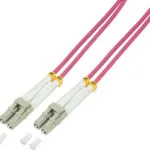 LogiLink Καλώδιο Οπτικής Ίνας LC-LC 15m Μωβ 1τμχ FP4LC15
