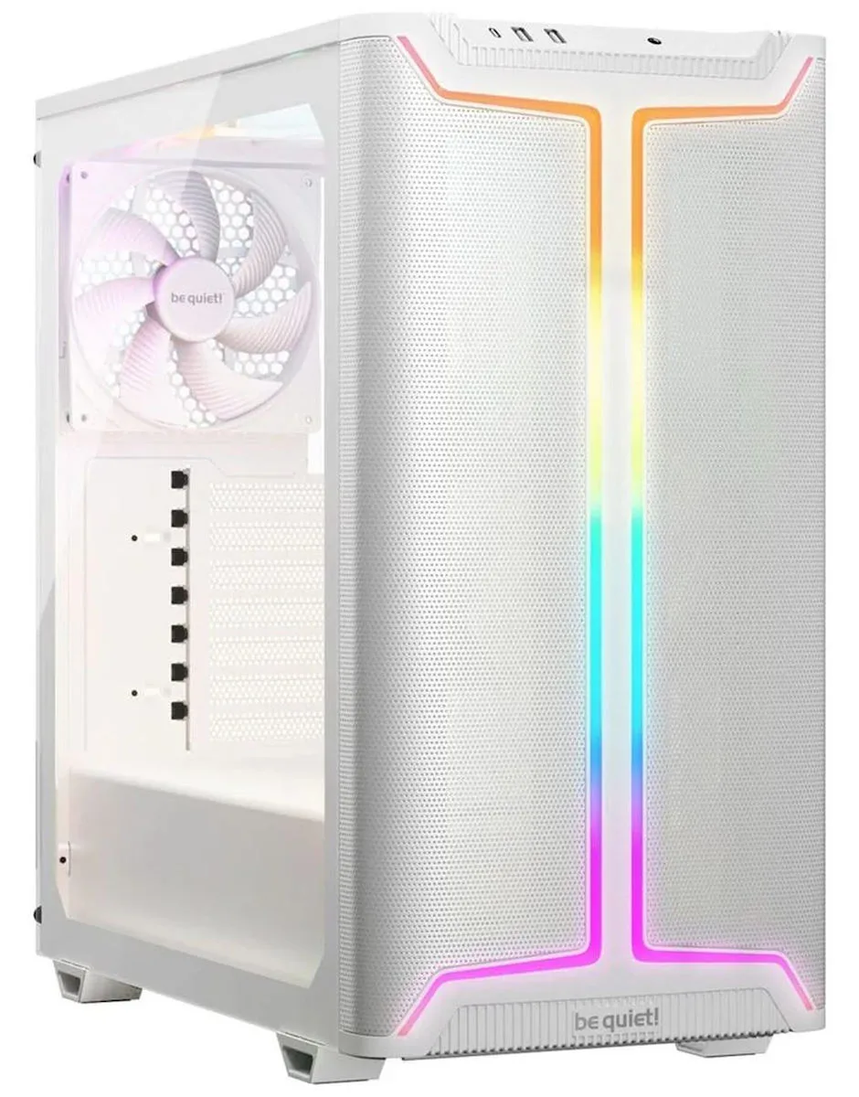 Be Quiet Pure Base 501 DX Gaming Midi Tower Κουτί Υπολογιστή με Πλαϊνό Παράθυρο και RGB Φωτισμό Λευκό - Image 1