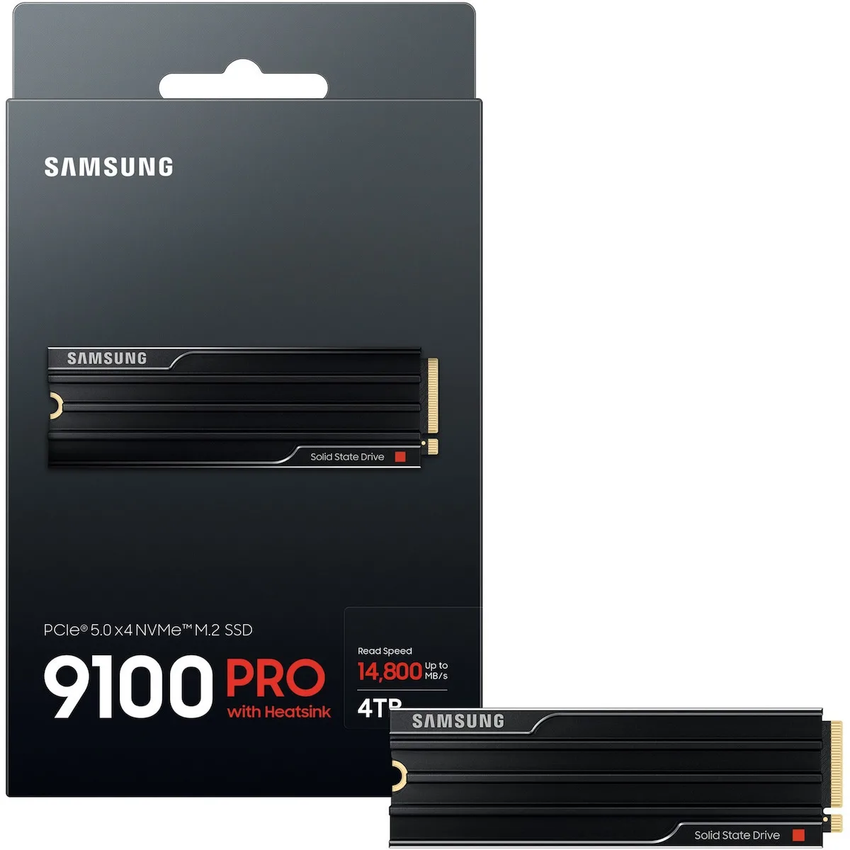 Samsung 9100 Pro SSD 4TB τύπου M.2 με σύνδεση PCI Express 5.0 και Ψύκτρα MZ-VAP4T0CW - Image 1