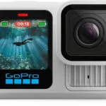 GoPro Hero13 Action Camera 5K Λήψης 360° Υποβρύχια με Οθόνη 2.27" και Wi-Fi Λευκή