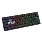 Savio Blackout X2 Gaming Μηχανικό Πληκτρολόγιο 60% με Outemu Blue διακόπτες και RGB φωτισμό (Αγγλικό US)