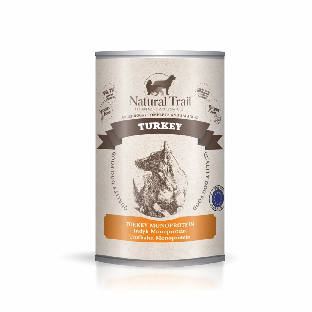 20250415094813_natural_trail_ygri_trofi_skylon_me_galopoula_400gr Natural Trail Υγρή Τροφή Σκύλων σε Κονσέρβα με Γαλοπούλα 400gr - Image 1