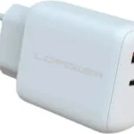 LC-Power Φορτιστής Χωρίς Καλώδιο GaN με Θύρα USB-A και Θύρα USB-C 45W Λευκός