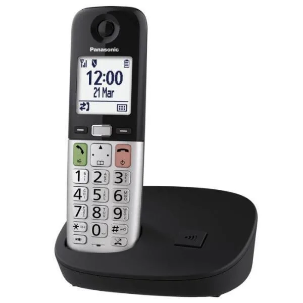 Panasonic KX-TGU410 Ασύρματο Τηλέφωνο Black & Silver - Image 1