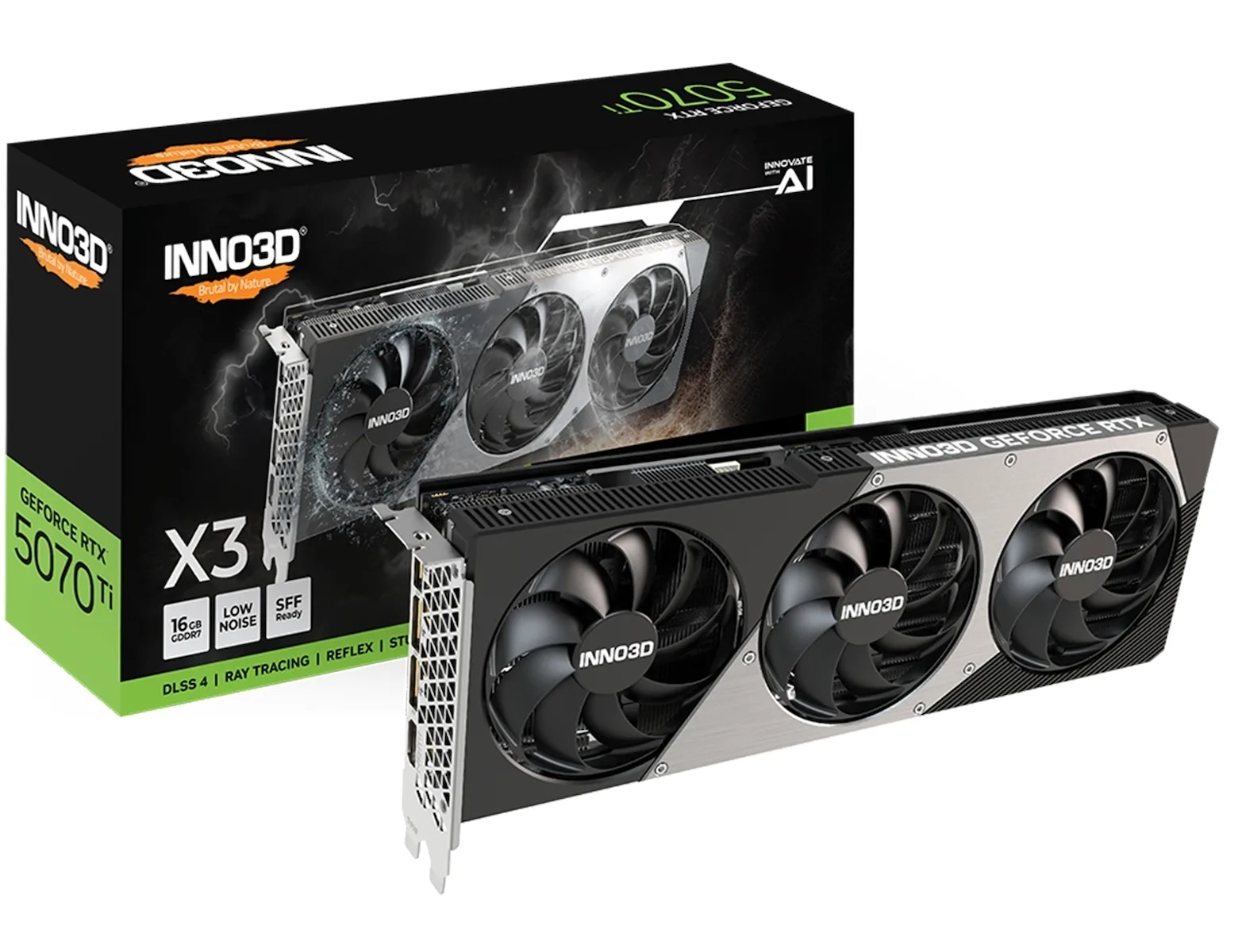 Inno 3D GeForce RTX 5070 Ti 16GB GDDR7 Κάρτα Γραφικών N507T3-16D7-176068N - Image 1