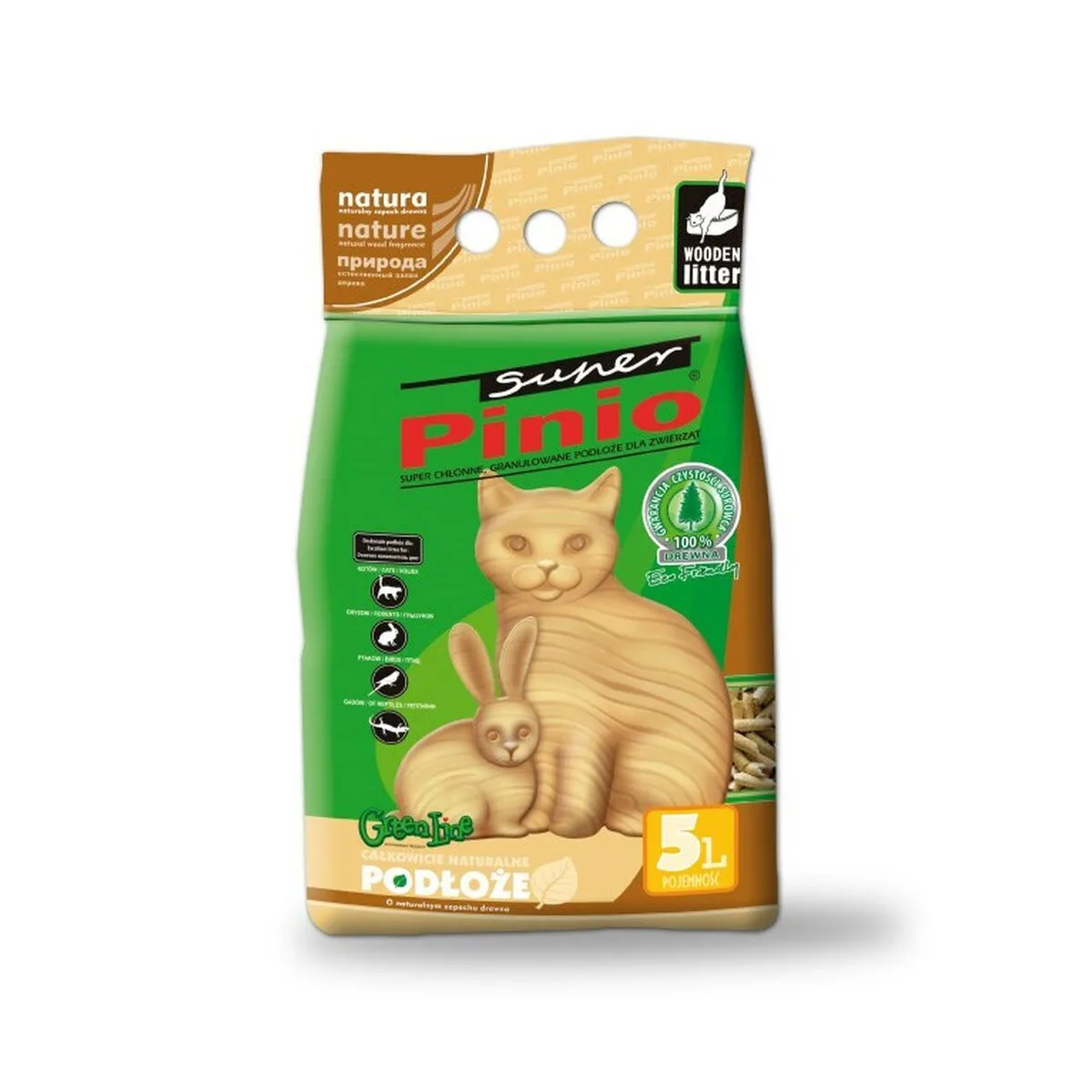 Certech Certech Cat Litter Super Pinio Natural Pellet Γάτας με Άρωμα Πεύκο 5lt - Image 1