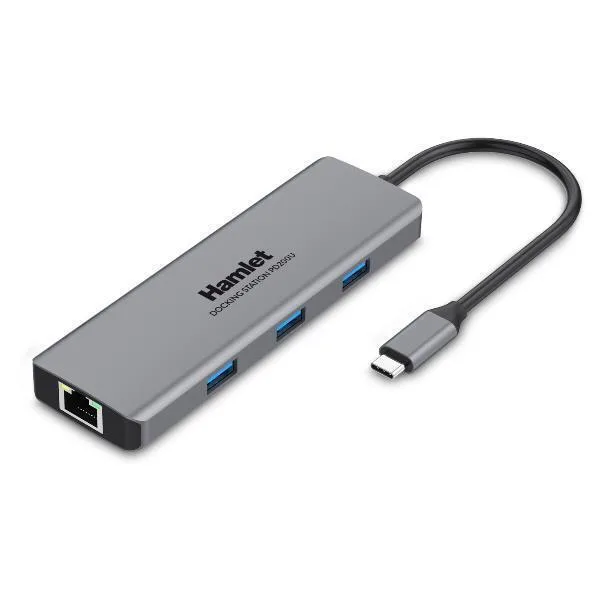 20250416114033_hamlet_hdkc_pd200u_usb_c_docking_station_me_hdmi_4k_pd_ethernet_gri Hamlet HDKC-PD200U USB-C Docking Station με HDMI 4K PD Ethernet Γκρι - Image 1