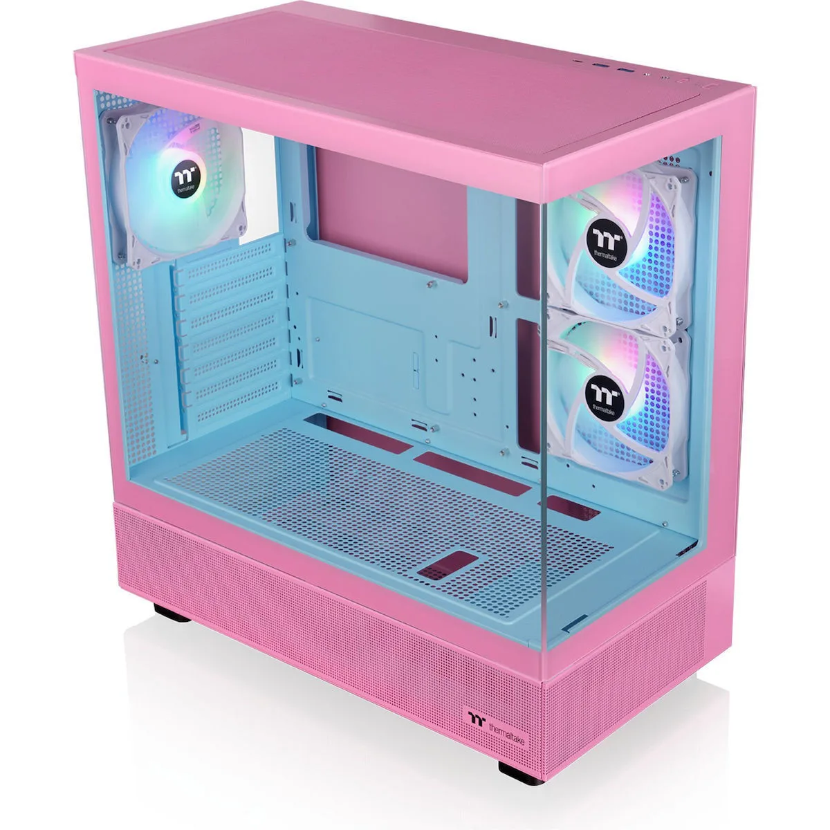 Thermaltake View 270 Plus TG ARGB Gaming Midi Tower Κουτί Υπολογιστή με Πλαϊνό Παράθυρο Bubble Pink - Image 1