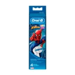 Oral-B Ανταλλακτικά Ηλεκτρικής Οδοντόβουρτσας Pro Kids Spider-Man 4τμχ για 3+ Χρονών Spiderman