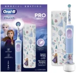 Oral-B Vitality Pro Παιδική Ηλεκτρική Οδοντόβουρτσα με Χρονόμετρο για 3+ Χρονών Frozen με Θήκη Ταξιδίου