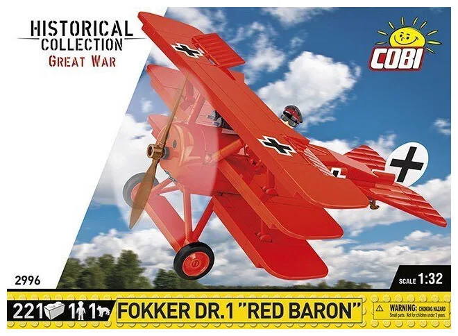 20250416170502_2805c618 Cobi Κύβοι Fokker Dr.1 Red Baron 221τμχ - Image 1