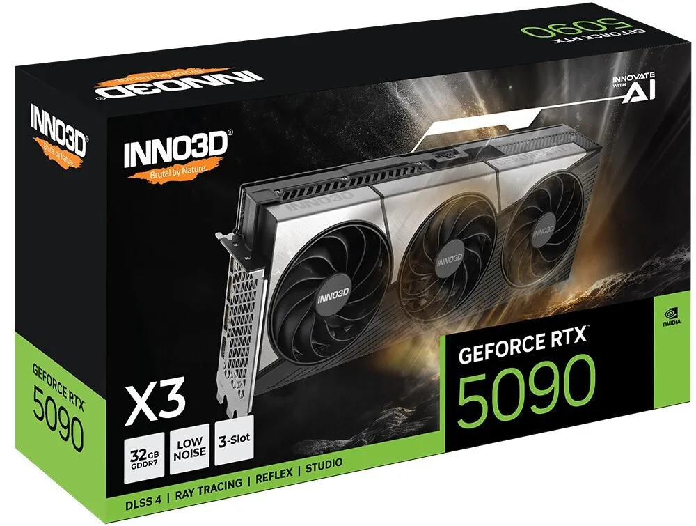 Inno 3D GeForce RTX 5090 32GB GDDR7 X3 Κάρτα Γραφικών N50903-32D7-17593928 - Image 1