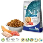 Farmina N&D Ocean Adult Mini 0.8kg Ξηρά Τροφή χωρίς Σιτηρά & Γλουτένη για Ενήλικους Σκύλους Μικρόσωμων Φυλών με Σολομό και Ψάρια