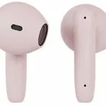 Happy Plugs Joy Lite In-ear Bluetooth Handsfree Ακουστικά με Θήκη Φόρτισης Ροζ