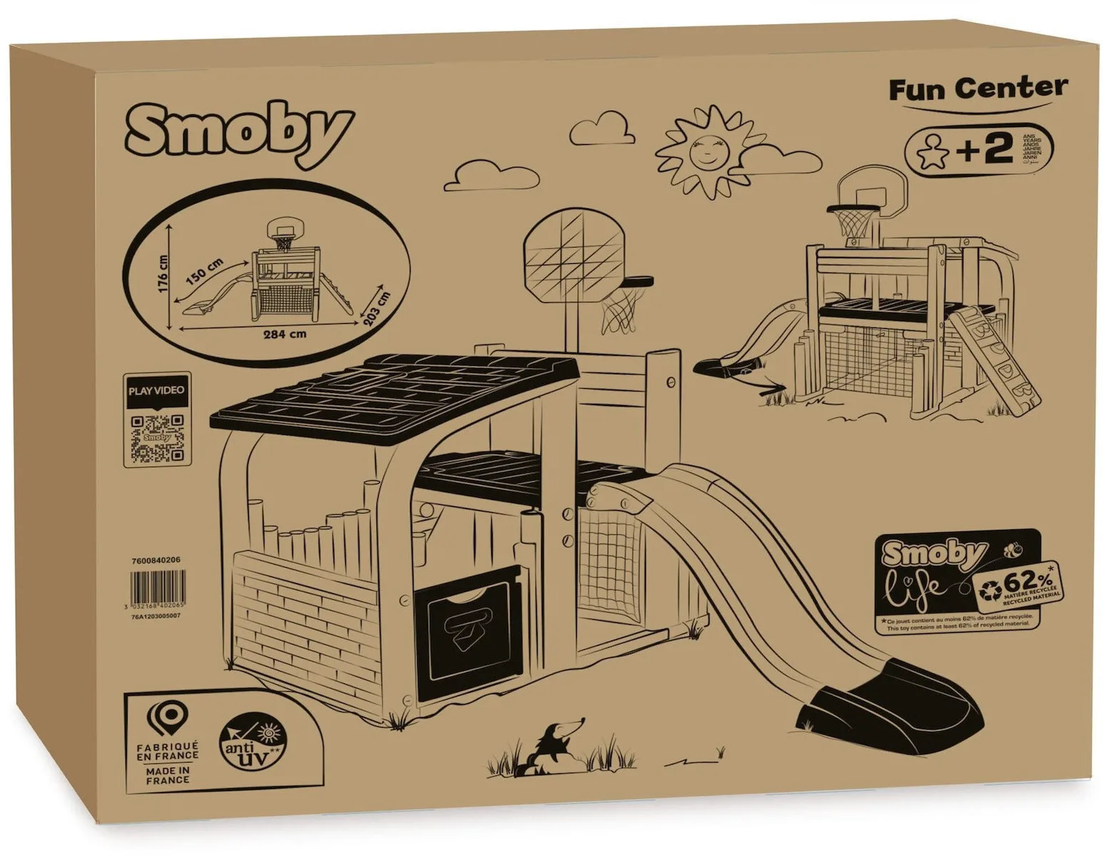 20250423094154_728f18f9 Smoby Παιδότοπος 840206 με Επιφάνεια Αναρρίχησης Πολύχρωμος - Image 1