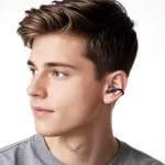 Hoco EA5 Duke III Open Ear Bluetooth Handsfree Ακουστικά με Θήκη Φόρτισης Μαύρα