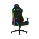 Genesis Trit 660 Υφασμάτινη Καρέκλα Gaming με Ρυθμιζόμενα Μπράτσα και RGB Φωτισμό Μαύρη