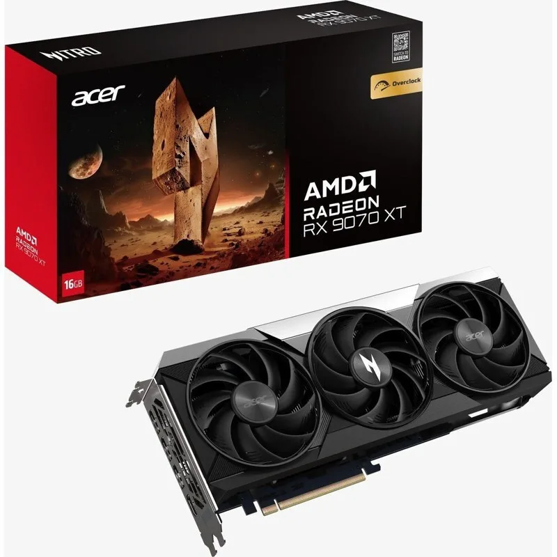 Acer Radeon RX 9070 XT 16GB GDDR6 Radeon Nitro OC Κάρτα Γραφικών DP.Z4DWW.P01 - Image 1