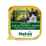 Natua Υγρή Τροφή για Γάτες σε Ταψάκι με Γαλοπούλα 100gr
