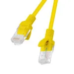 Lanberg U/UTP Cat.5e Καλώδιο Δικτύου Ethernet 1m Κίτρινο 10τμχ PCU5-20CC-0100-Y