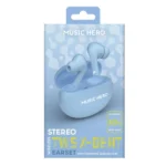 SBS Music Hero X-Beat In-ear Bluetooth Handsfree Ακουστικά με Θήκη Φόρτισης Μπλε