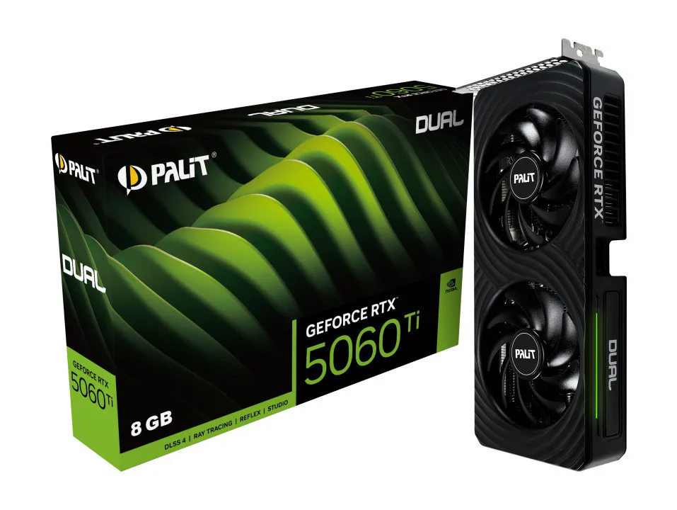 Palit GeForce RTX 5060 Ti 8GB GDDR7 Dual Κάρτα Γραφικών NE7506T019P1-GB2062D - Image 1