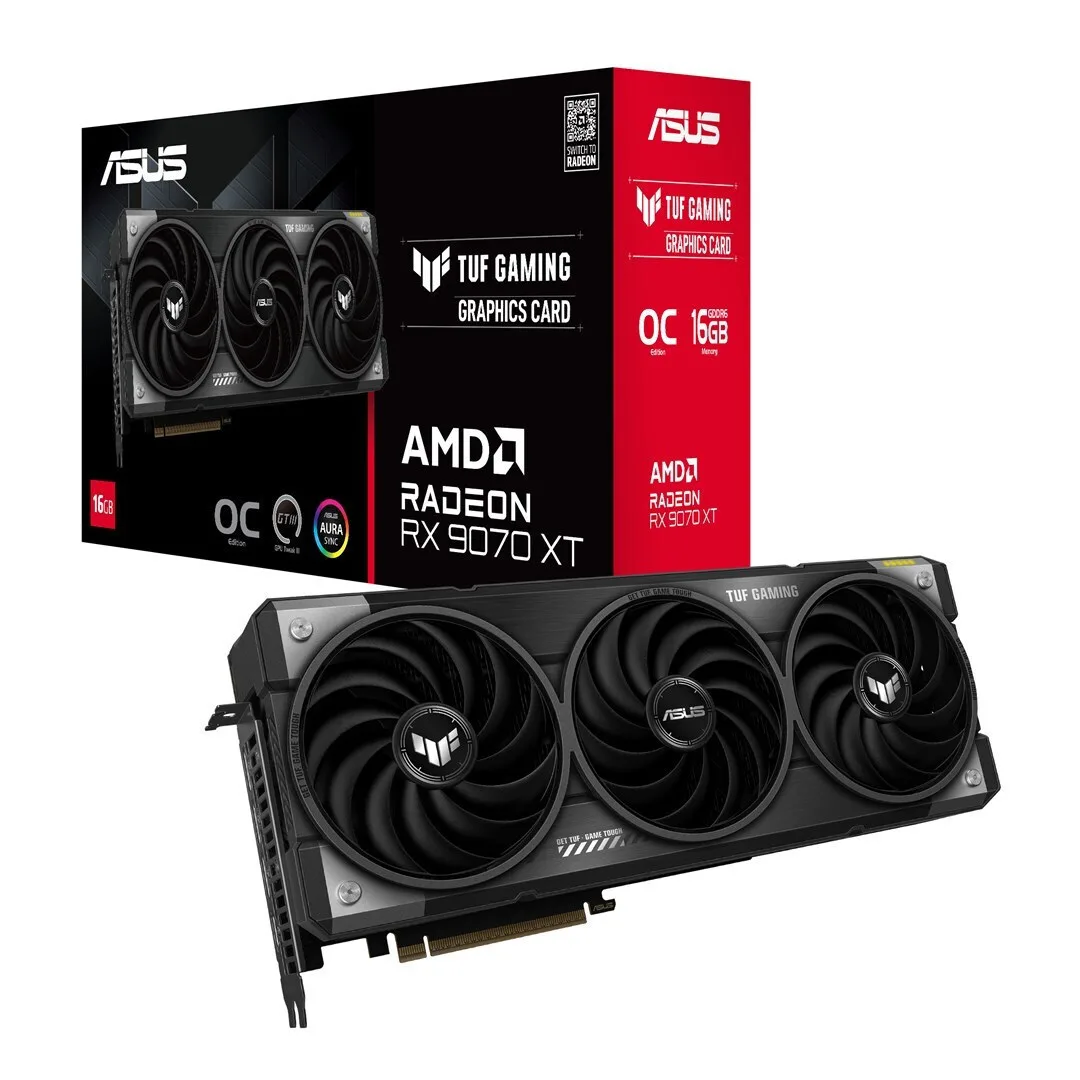 Asus Radeon RX 9070 XT 16GB GDDR6 OC Κάρτα Γραφικών TUF-RX9070XT-O16G-GAMING - Image 1