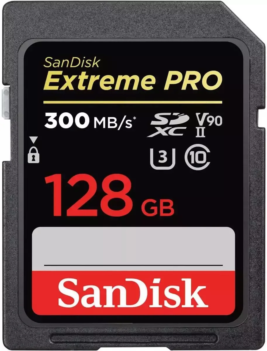 Sandisk Extreme Pro Sdxc Memory Card 128gb 300mb/s V90 - Image 1