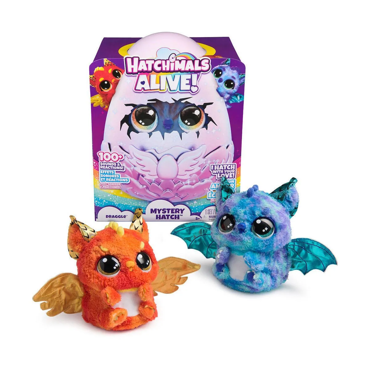 20250429124246_be31c36b Spin Master Alive Mystery Hatch - Draggle Hatchimals για 3+ Ετών 26.6εκ. 6069282 - Image 1