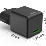 HAMA Φορτιστής Χωρίς Καλώδιο GaN με Θύρα USB-C 30W Power Delivery Μαύρος (00201986)