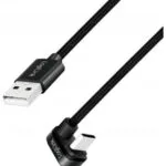 LogiLink Braided / Regular USB 2.0 Cable USB-C male - USB-A Μαύρο 3m CU0195