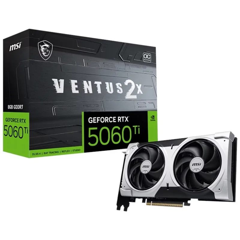 MSI GeForce RTX 5060 Ti 16GB GDDR7 Ventus 2X OC Κάρτα Γραφικών V535-005R - Image 1