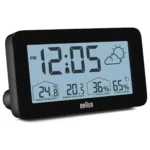 Braun Επιτραπέζιο Ρολόι με Ραδιόφωνο Μαύρο 67604