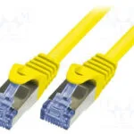 LogiLink U/UTP Cat.6a Καλώδιο Δικτύου Ethernet 10m Κίτρινο 1τμχ CQ3097S