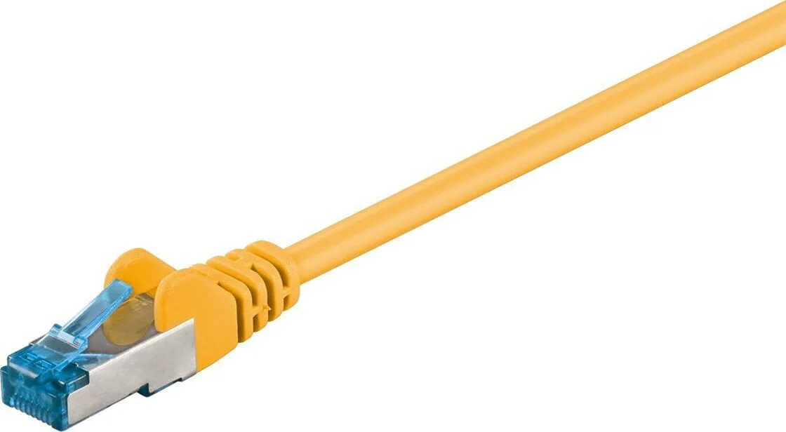 Goobay S/FTP Cat.6a Καλώδιο Δικτύου Ethernet 0.5m Κίτρινο 1τμχ 93658 - Image 1