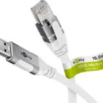 Goobay U/UTP Cat.6 Καλώδιο Δικτύου Ethernet 10m Λευκό 1τμχ 74163