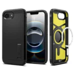 Spigen Tough Armor AI (MagFit) Back Cover Σιλικόνης / Πλαστικό 2mm Μαύρο (iPhone 17e / 16e) ACS09137