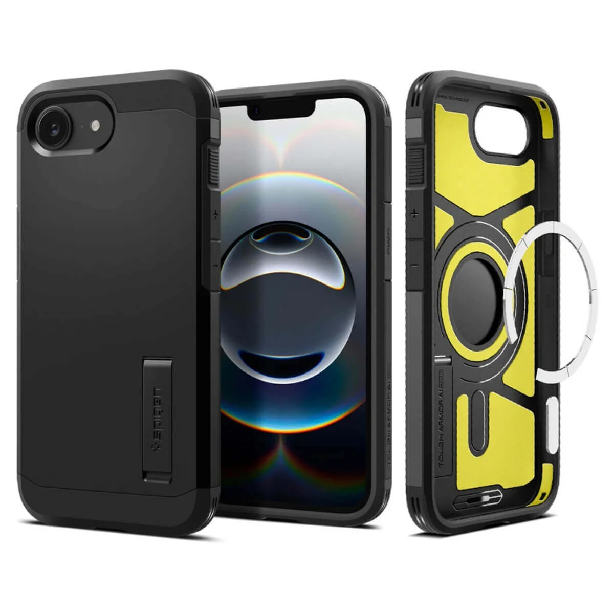 20250502151110_65667732 Spigen Tough Armor AI (MagFit) Back Cover Σιλικόνης / Πλαστικό 2mm Μαύρο (iPhone 17e / 16e) ACS09137 - Image 1