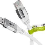 Goobay USB 3.0 Cable USB-A male - RJ45 Λευκό 3m 74160
