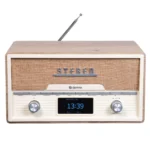 Denver MDA-525LW Retro Επιτραπέζιο Ραδιόφωνο DAB με Bluetooth Καφέ