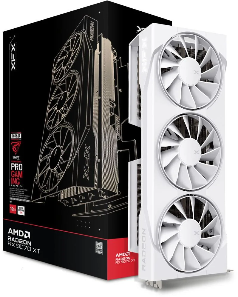 20250505123744_xfx_radeon_rx_9070_xt_16gb_gddr6_swift_gaming_triple_fan_white_karta_grafikon_rx_97tswf3w9 XFX Radeon RX 9070 XT 16GB GDDR6 Swift Gaming Triple Fan White Κάρτα Γραφικών RX-97TSWF3W9 - Image 1